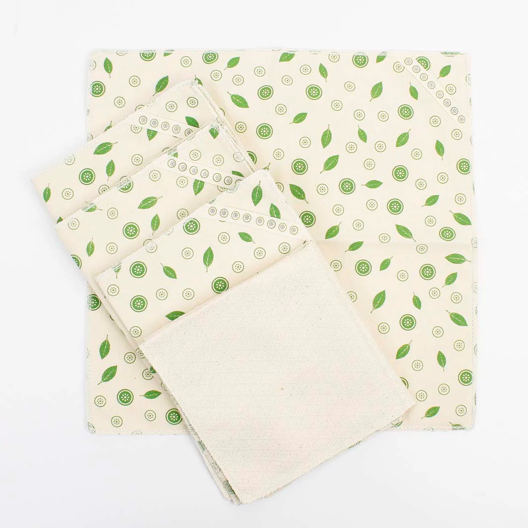 A Slice of Green Organic Cotton Unpaper Towels - x5 Packs - Image 4
