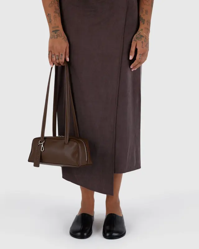 BAGGU Bowler Bag Small - Recycled Leather - Image 9