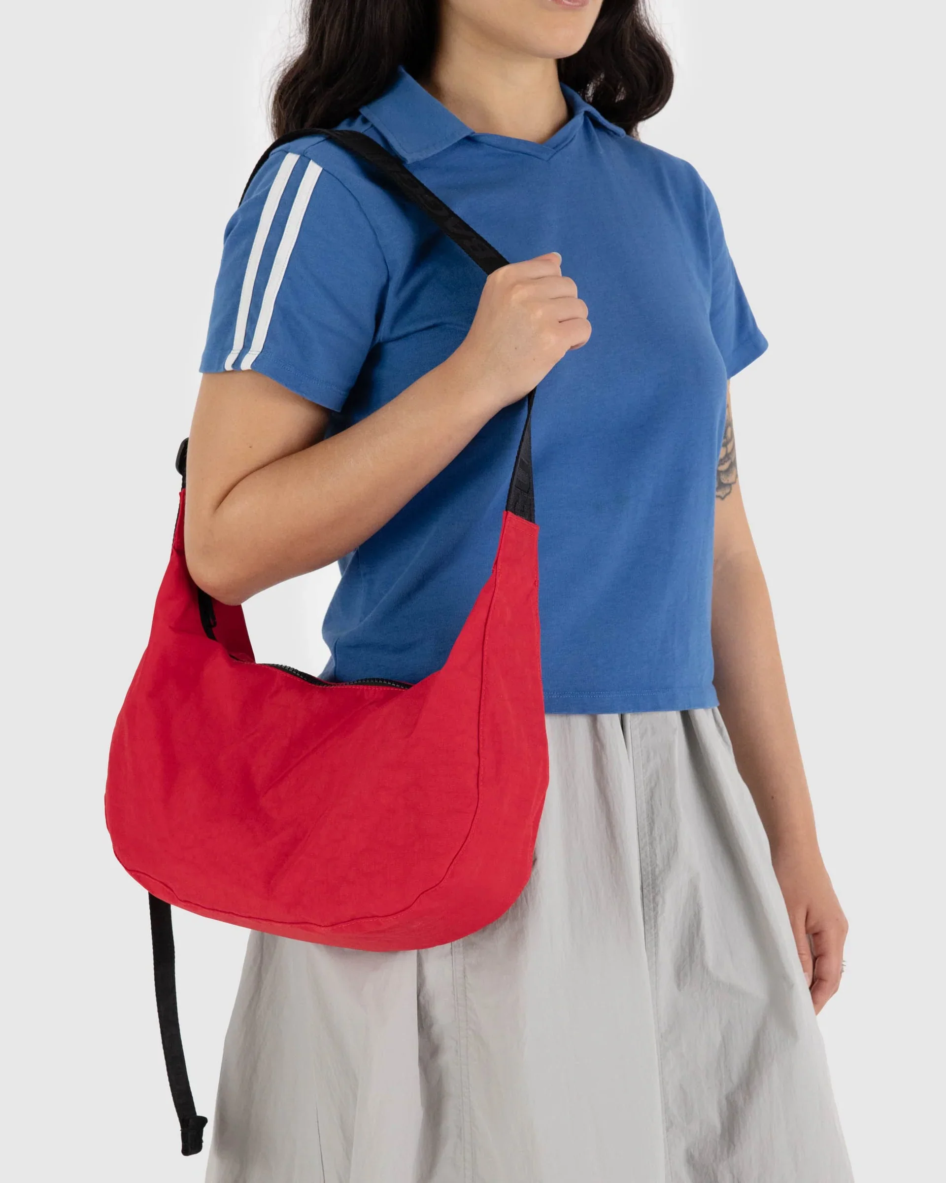 BAGGU Crescent Bag Medium Extended 47" Strap - Recycled - Image 30
