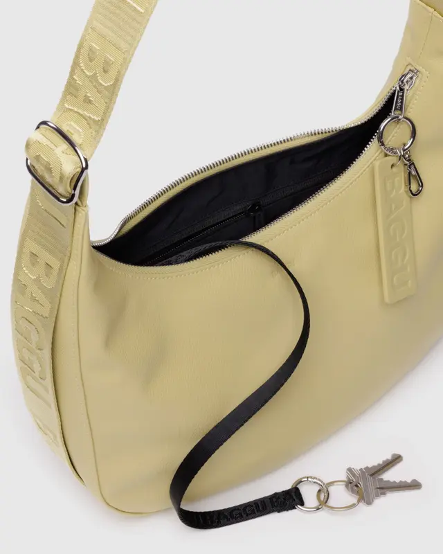 BAGGU Crescent Bag Medium - Recycled Leather - Image 21