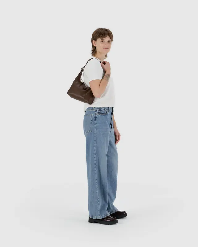 BAGGU Mini Shoulder Bag - Recycled Leather - Image 6