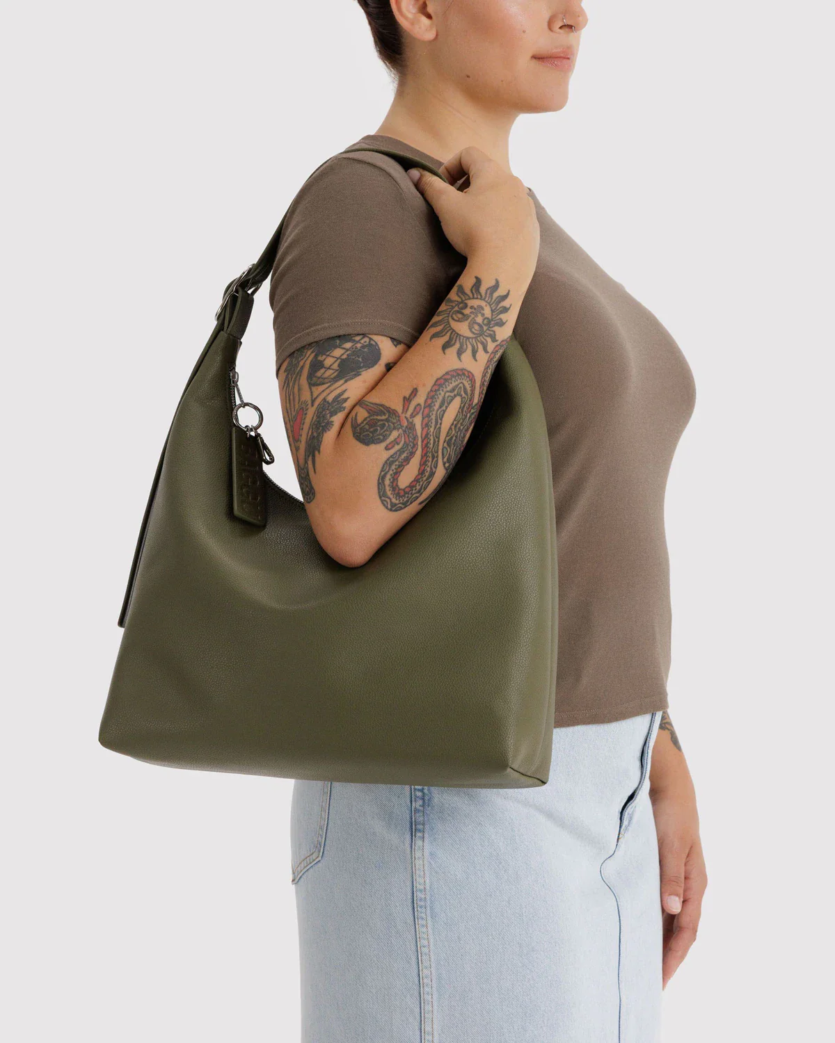 BAGGU Shoulder Bag - Recycled Leather