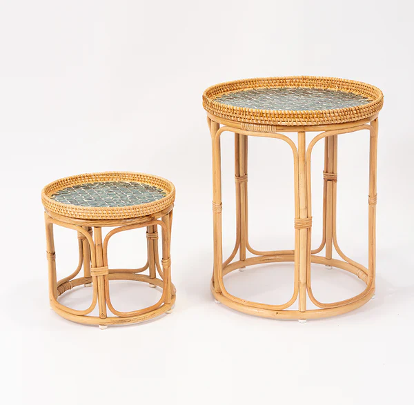 Bam & Bloom Rattan Side Table - Carbis - Image 2