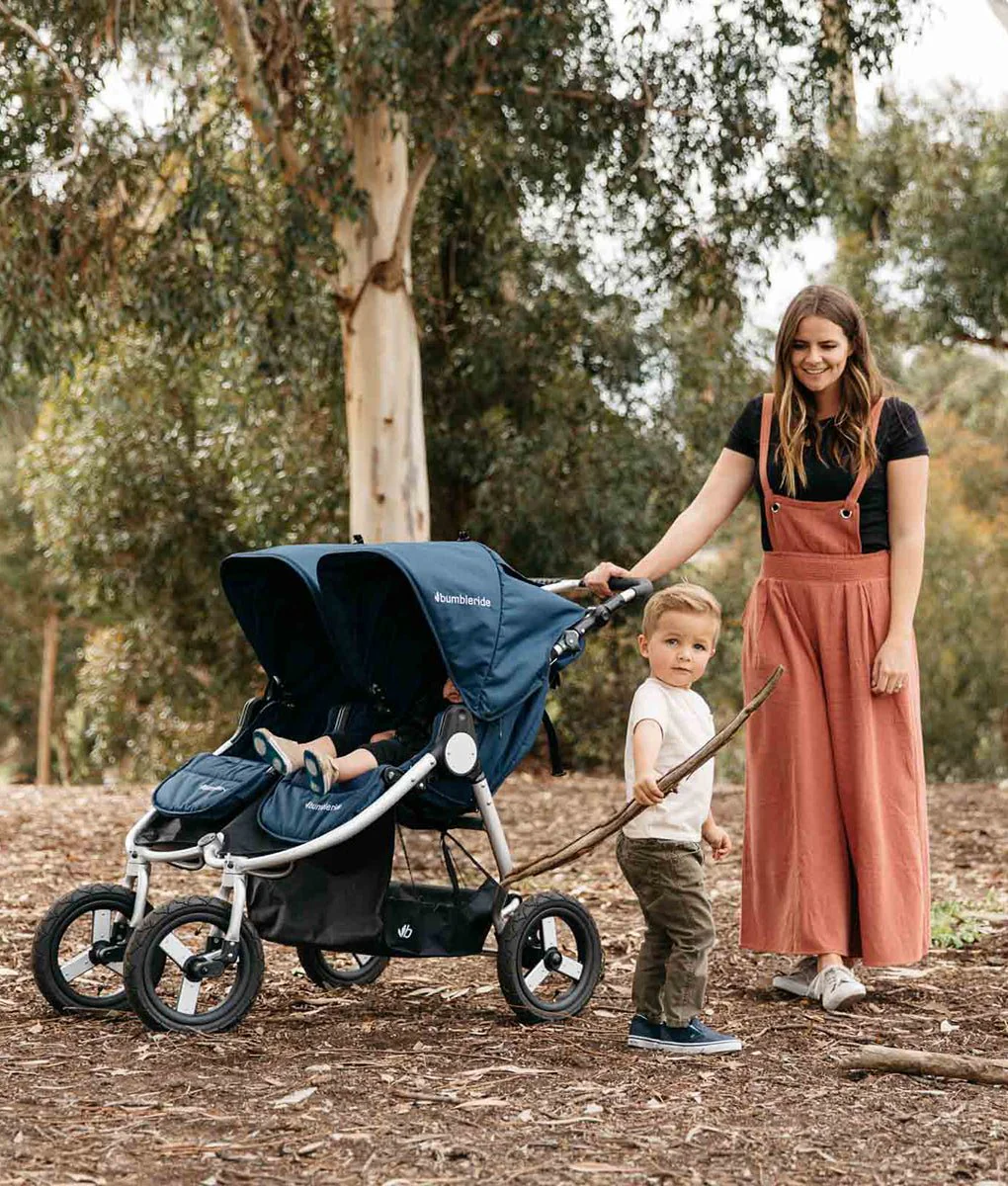 Bumbleride Indie Twin Everyday Double Stroller - Dawn Grey - Image 5
