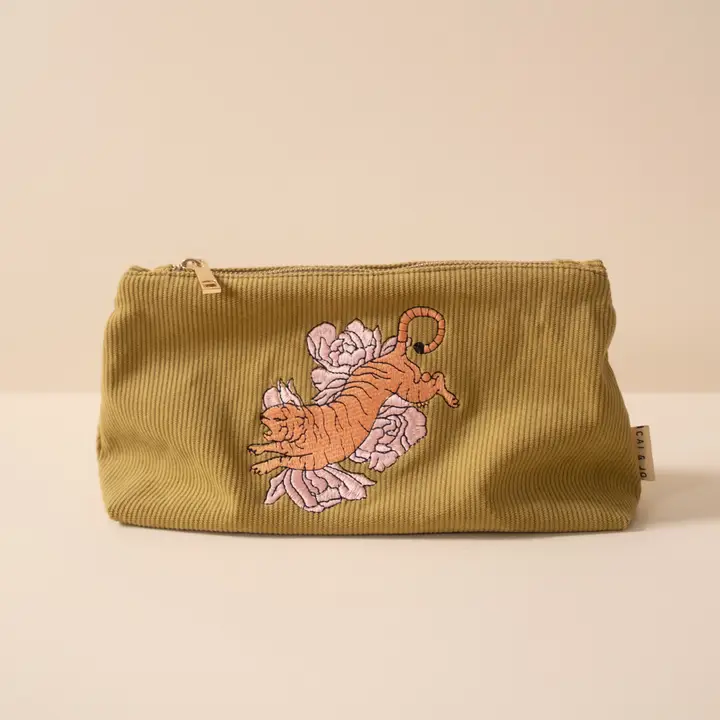 Cai & Jo Corduroy Makeup Bag - Medium - Image 5
