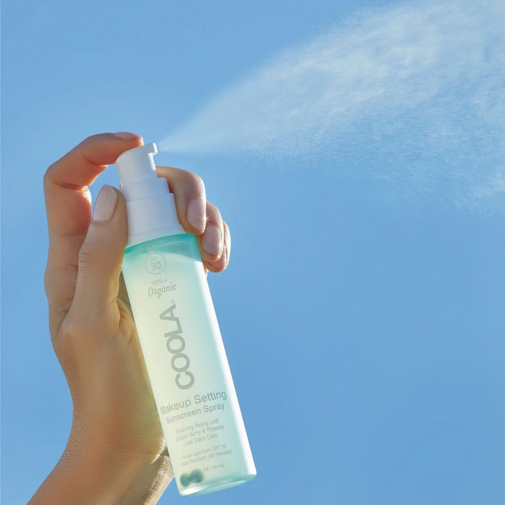 Coola Makeup Setting Spray Organic Suncream SPF 30 - 44ml Glass Bottle - Image 5