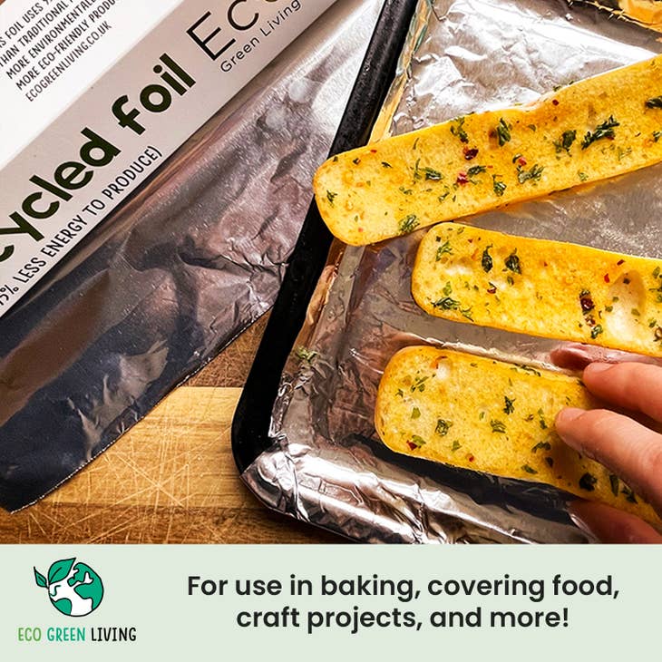 Eco Green Living 100% Recycled Aluminium Foil - 30cm X 10m