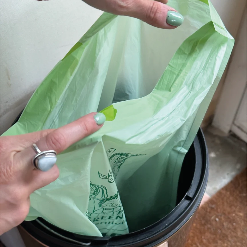 Eco Green Living Compostable Drawstring Bin Bags 40L - x25 - Image 5