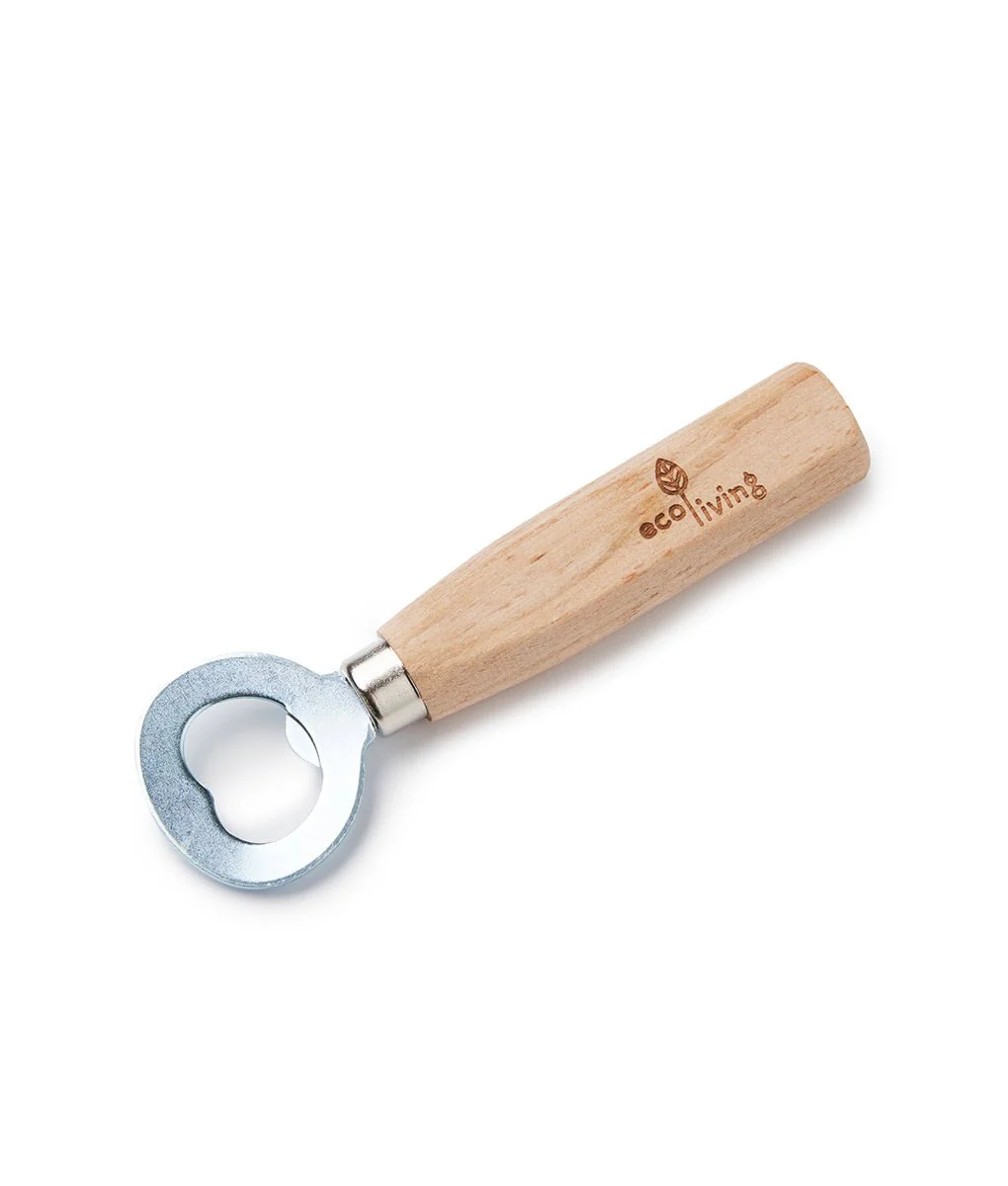 Eco Living Wooden Bottle Opener - Image 2