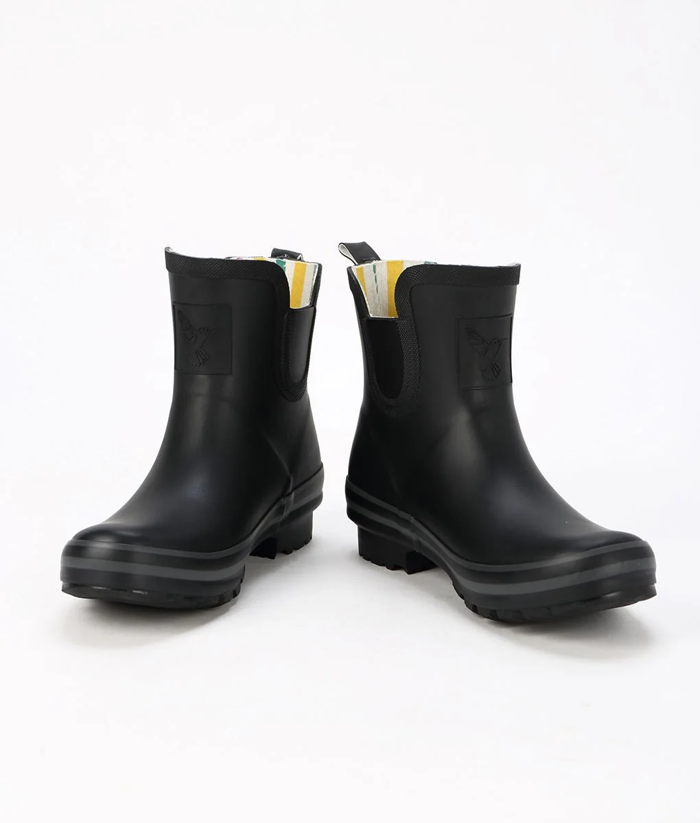 Evercreatures Natural Rubber Wellies - Black - Image 8