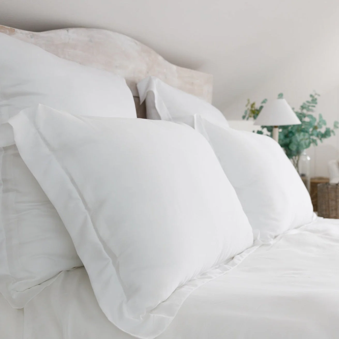 Ethical Bedding Fitted Sheet in Grey - Eucalyptus Silk - Image 3
