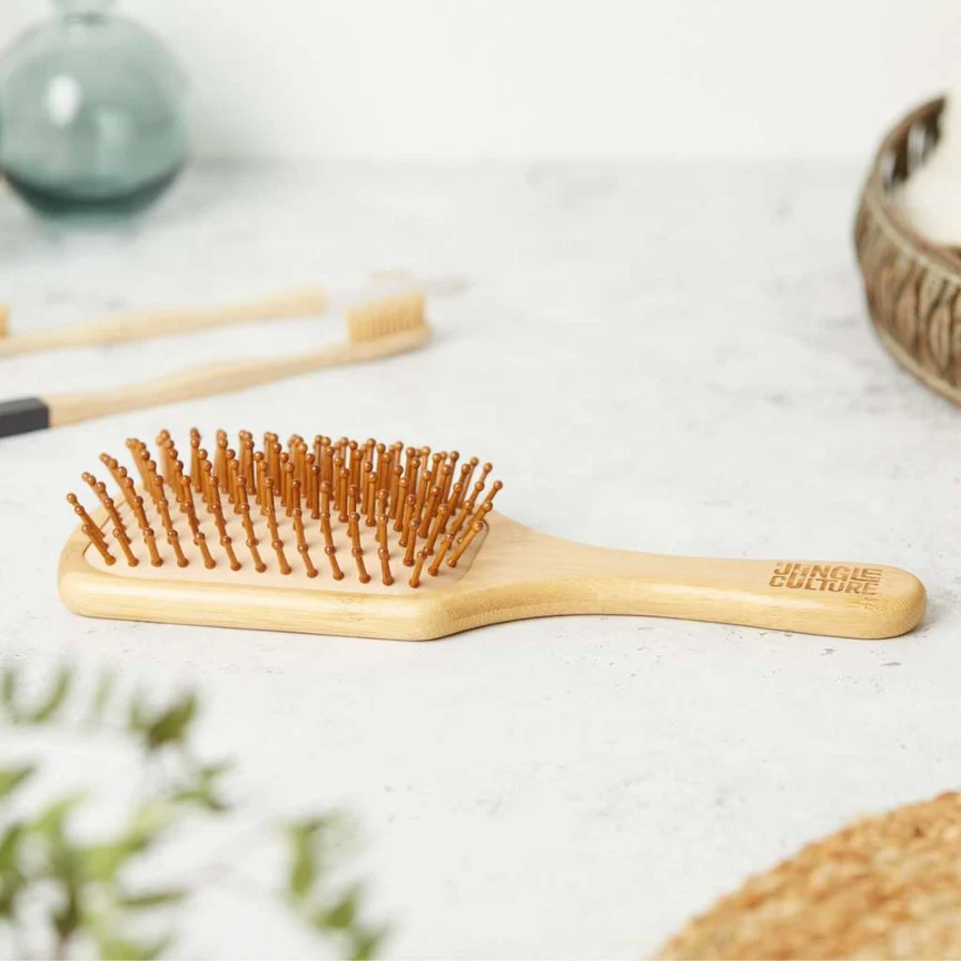 Jungle Culture Bamboo Paddle Hairbrush - Image 3