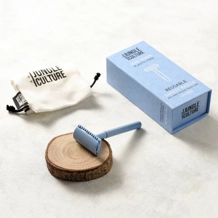 Jungle Culture Reusable Safety Razor + 10 Blades - Image 4