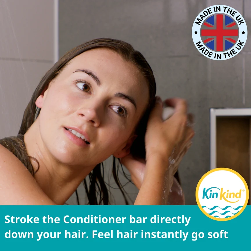 KinKind Rice Water Conditioner Bar 50g - for Thin Hair - Image 2