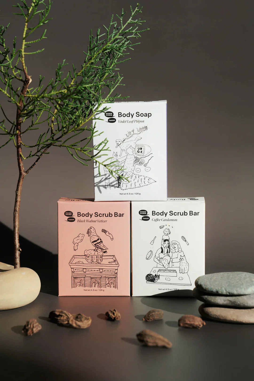 Meow Meow Tweet Body Scrub Bar - Image 3
