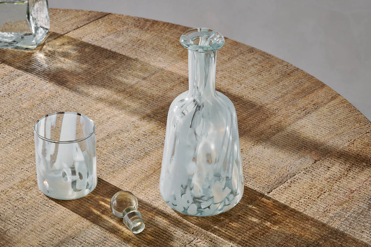 Nkuku Lohara Decanter  - White - Image 2