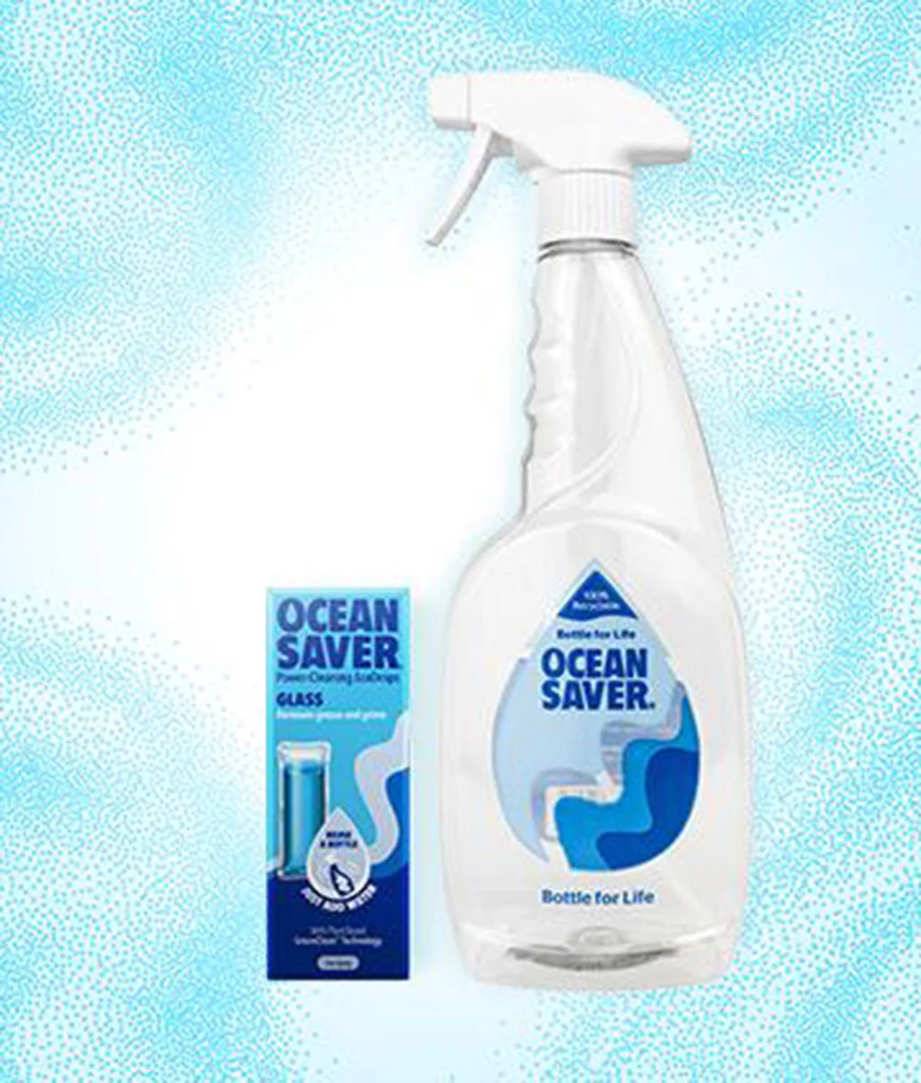 OceanSaver Cleaning Drop Multipurpose Starter Pack - Bottle + Sachet - Apple - Image 7