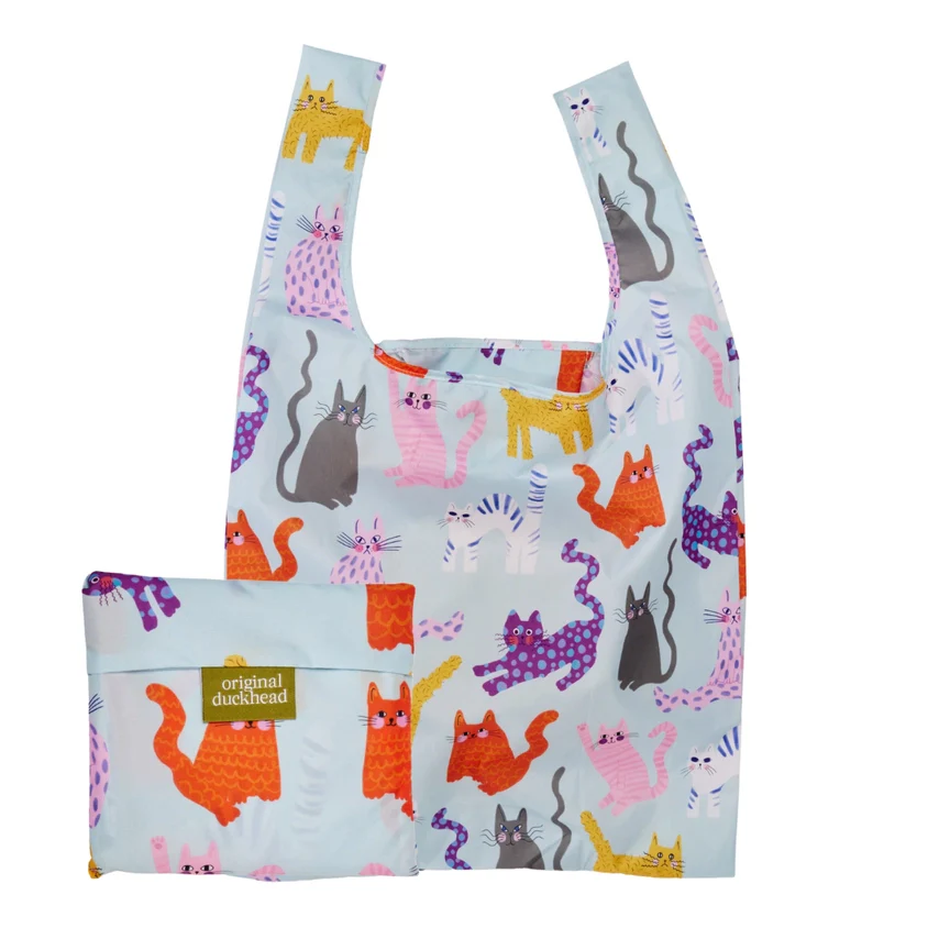 Original Duckhead UK Reusable Packable Bag Cats - Recycled - Image 6