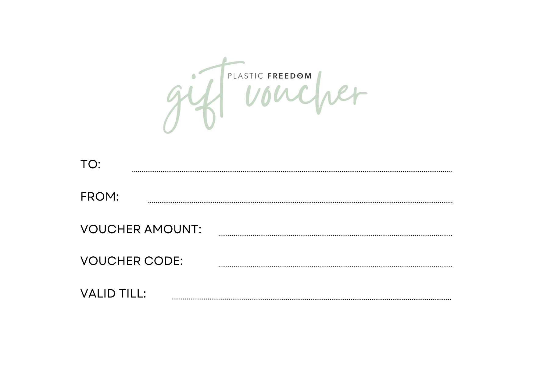 Plastic Freedom Gift Voucher - Image 3