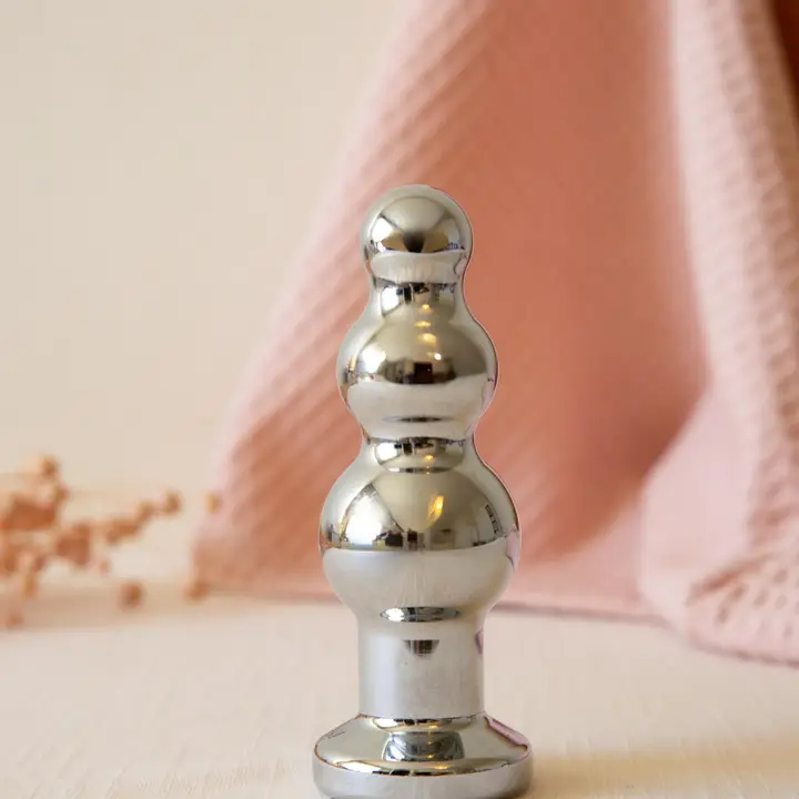 The Natural Love Company Lobelia Weighted Stainless-Steel Vibrating Butt Plug
