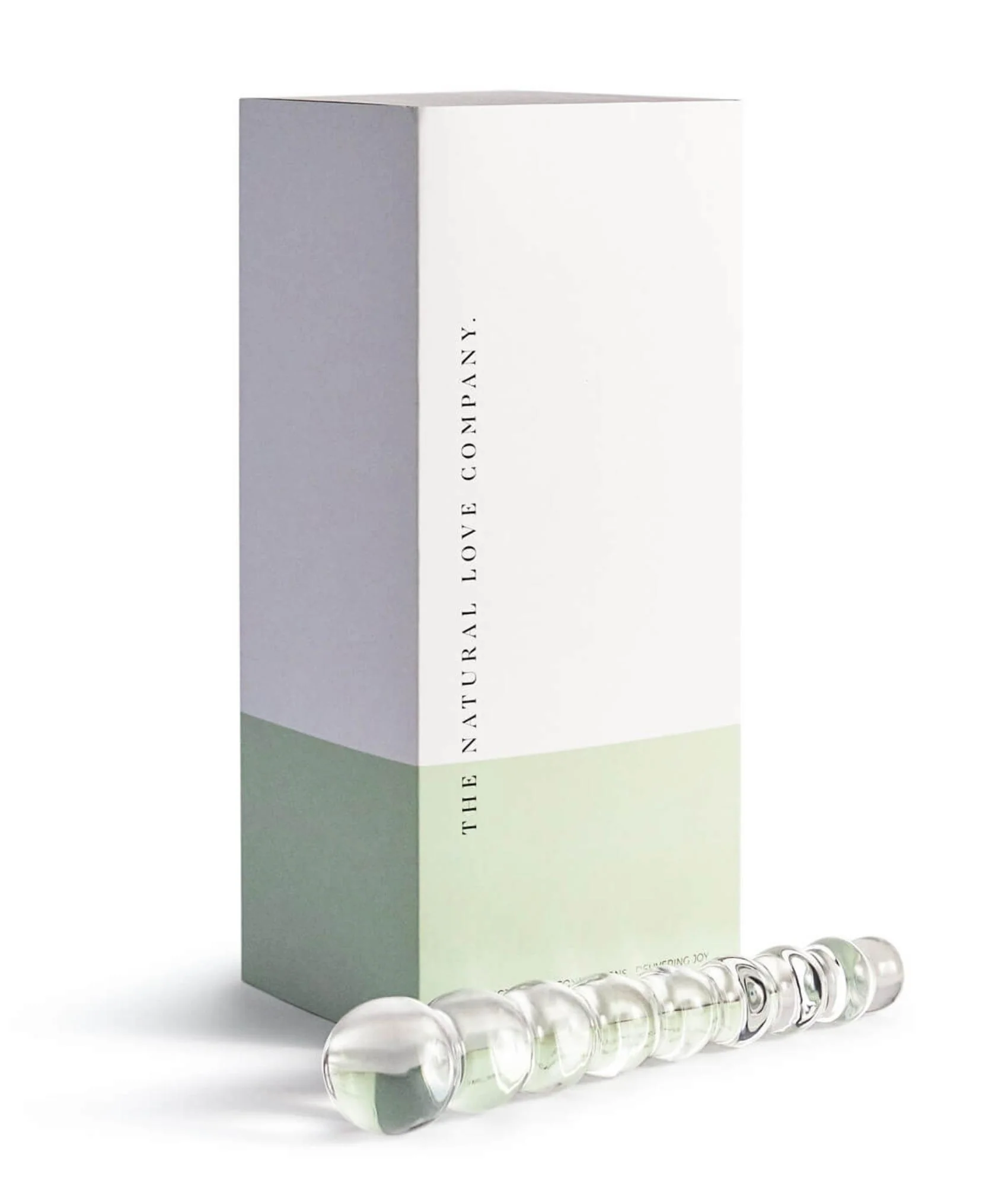 The Natural Love Company Tansy Beaded Glass Dildo - 8” - Image 5