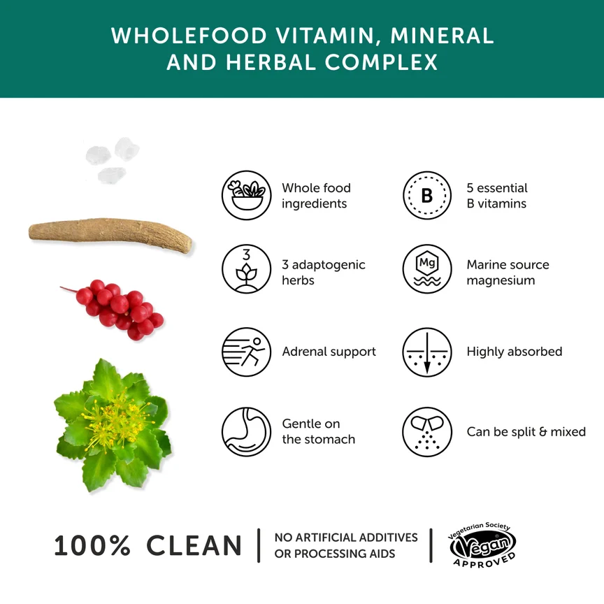 Together Health Stress Aid Vegan & Organic Supplement x30 β Compostable Packet - Image 3